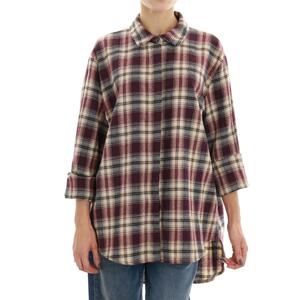 CAMICIA CHECKED BORDEAUX